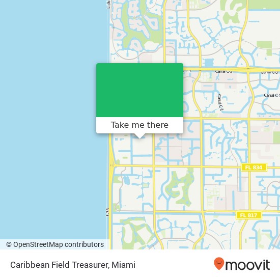 Caribbean Field Treasurer map