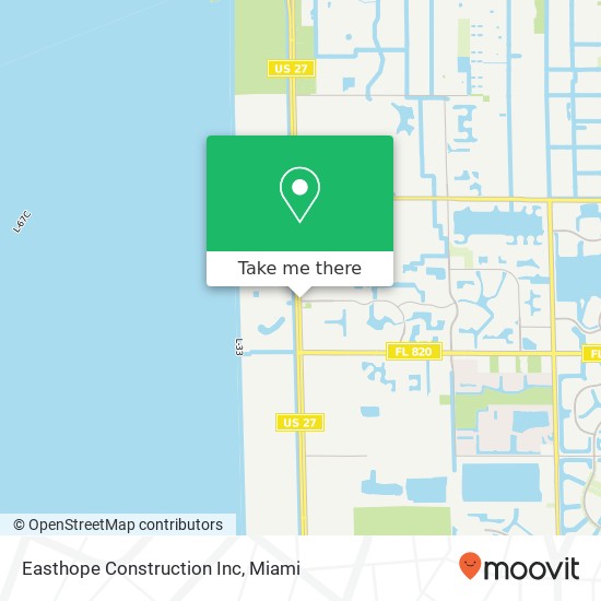 Easthope Construction Inc map