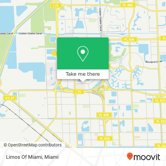 Limos Of Miami map