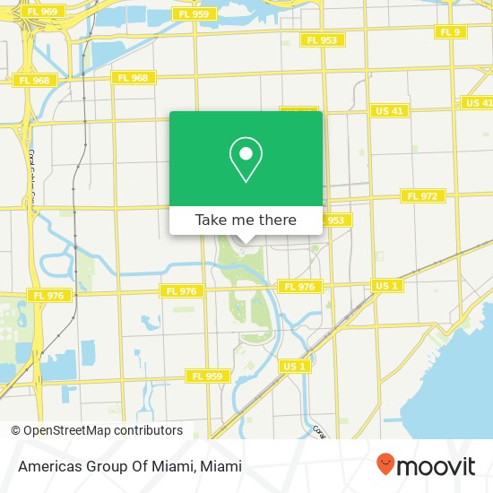 Mapa de Americas Group Of Miami