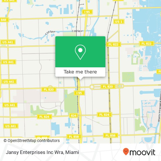Mapa de Jansy Enterprises Inc Wra