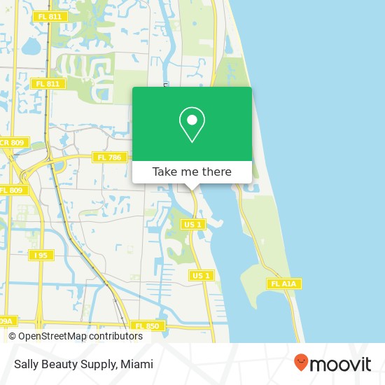 Sally Beauty Supply map