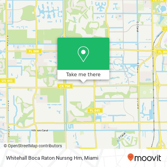 Whitehall Boca Raton Nursng Hm map