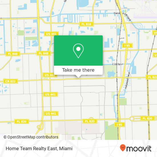 Home Team Realty East map