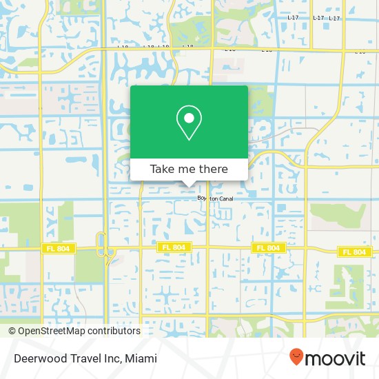 Deerwood Travel Inc map