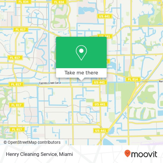 Henry Cleaning Service map