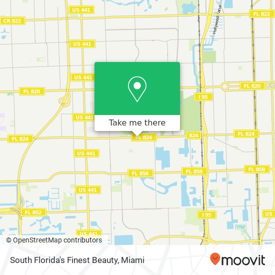 South Florida's Finest Beauty map