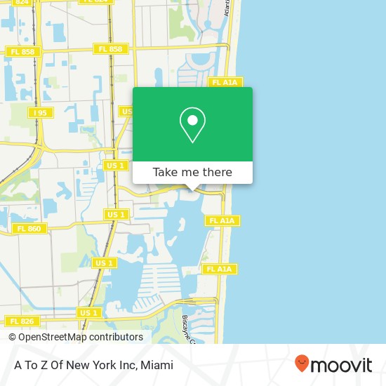 Mapa de A To Z Of New York Inc