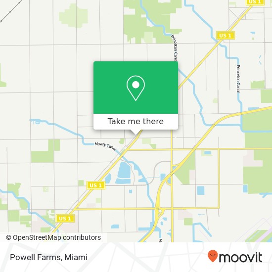 Powell Farms map