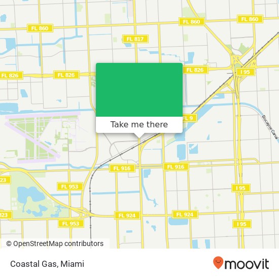 Coastal Gas map