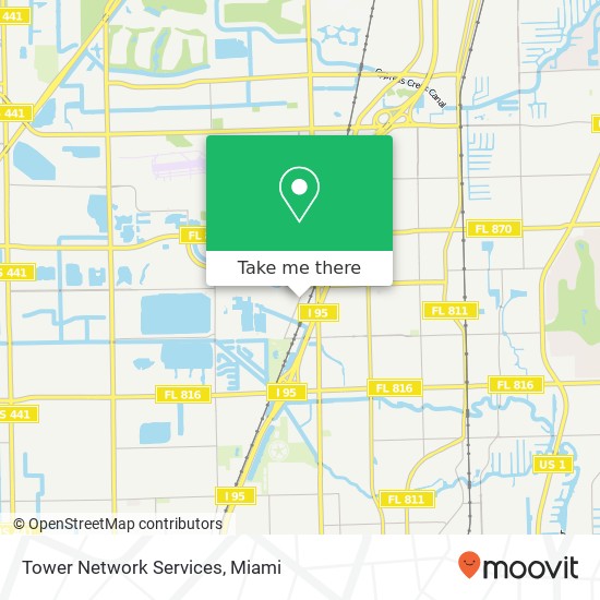 Tower Network Services map