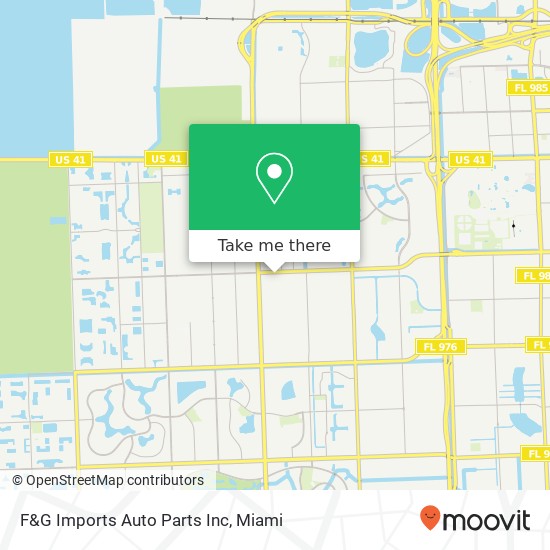 Mapa de F&G Imports Auto Parts Inc