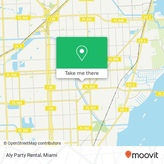 Aly Party Rental map