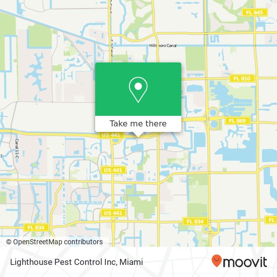 Mapa de Lighthouse Pest Control Inc