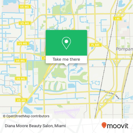Diana Moore Beauty Salon map