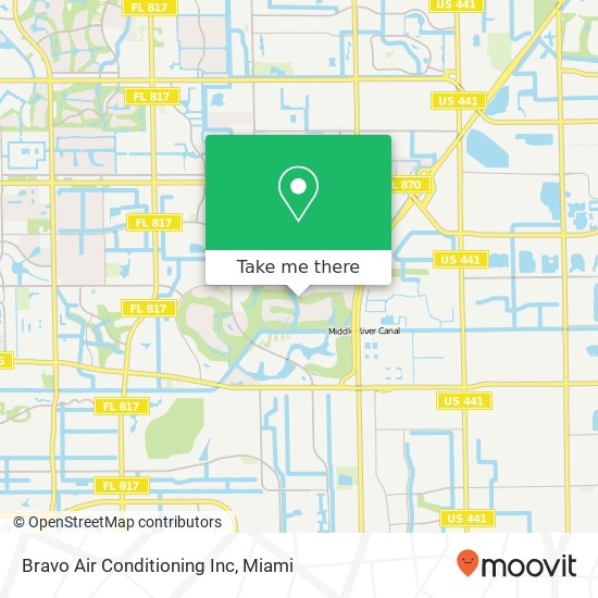 Bravo Air Conditioning Inc map