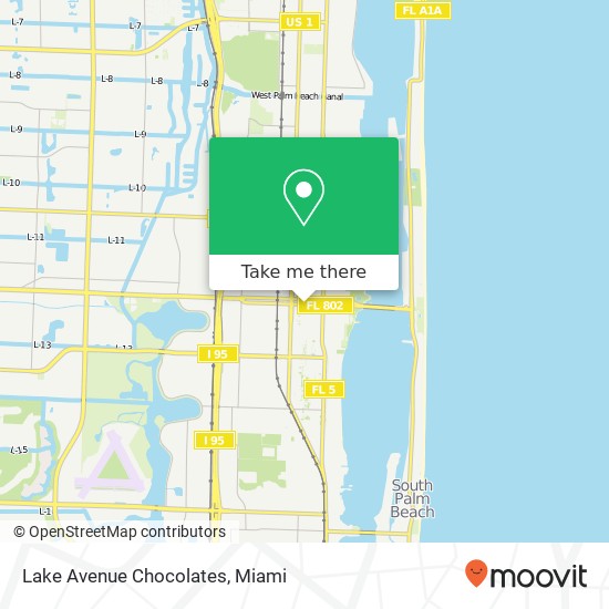 Lake Avenue Chocolates map