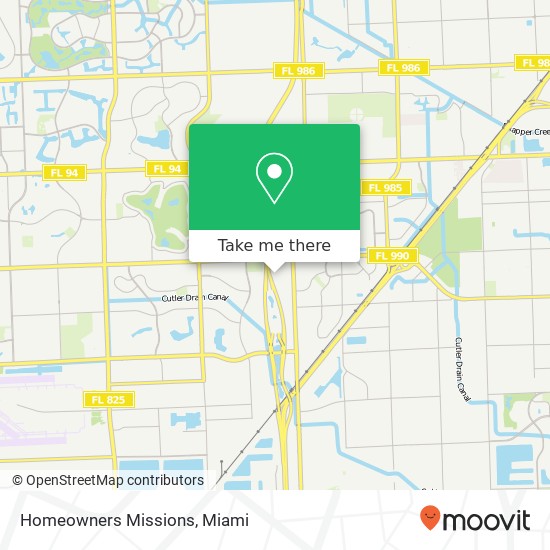 Homeowners Missions map