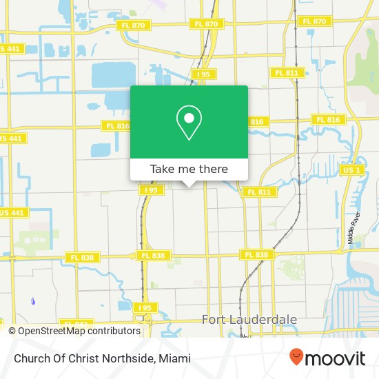 Mapa de Church Of Christ Northside