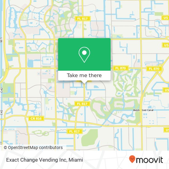 Mapa de Exact Change Vending Inc