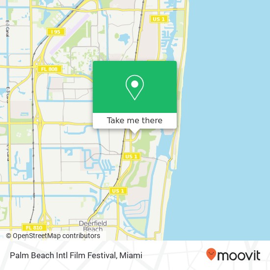 Palm Beach Intl Film Festival map