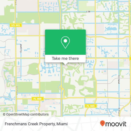 Frenchmans Creek Property map