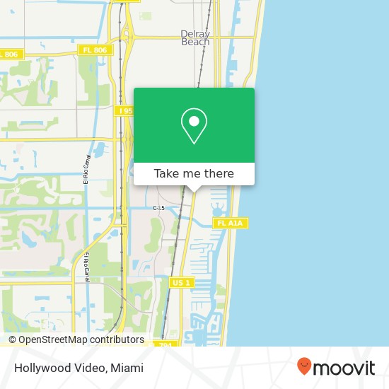 Hollywood Video map