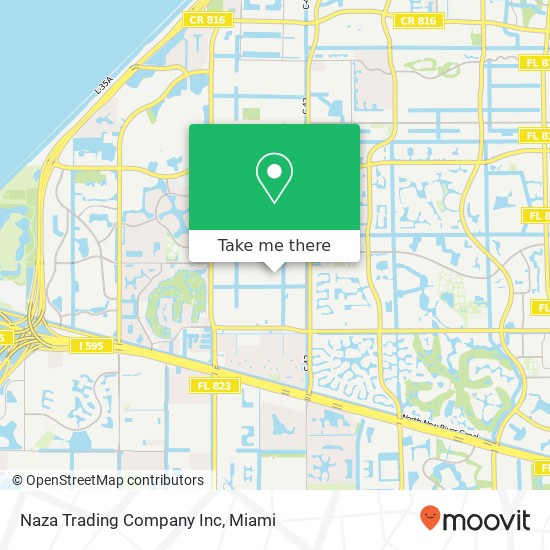 Naza Trading Company Inc map