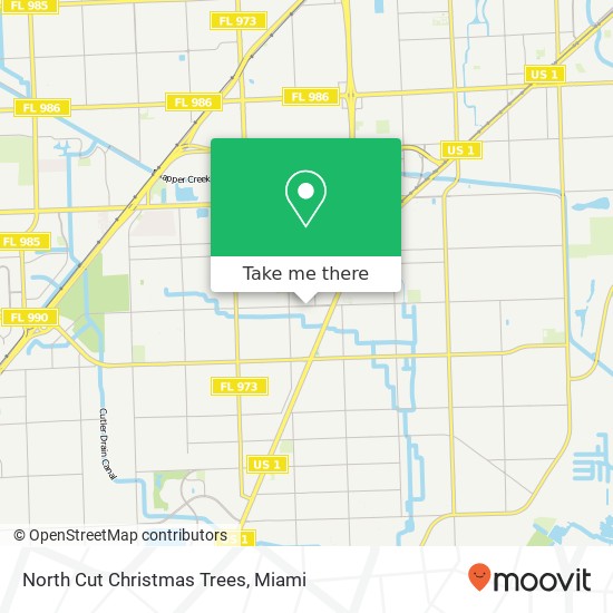 Mapa de North Cut Christmas Trees