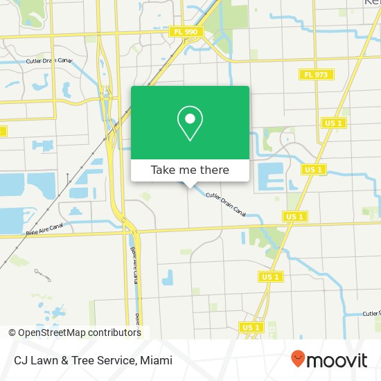 CJ Lawn & Tree Service map