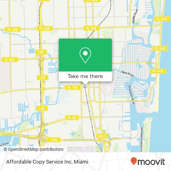 Affordable Copy Service Inc map