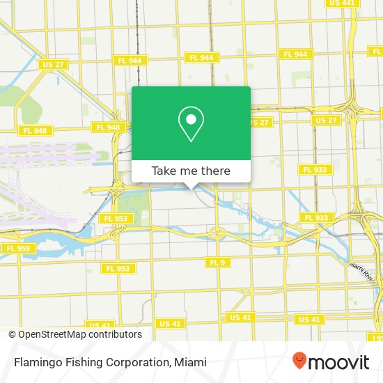 Flamingo Fishing Corporation map