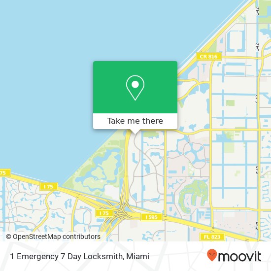 1 Emergency 7 Day Locksmith map