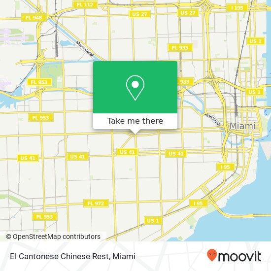 El Cantonese Chinese Rest map