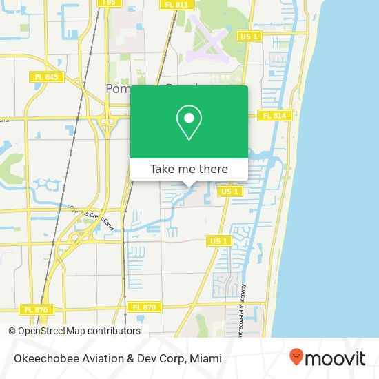 Okeechobee Aviation & Dev Corp map