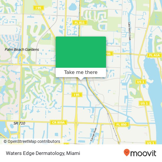 Mapa de Waters Edge Dermatology