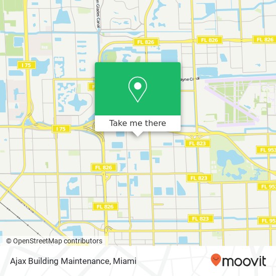 Ajax Building Maintenance map