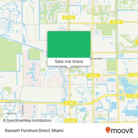 Bassett Furniture Direct map