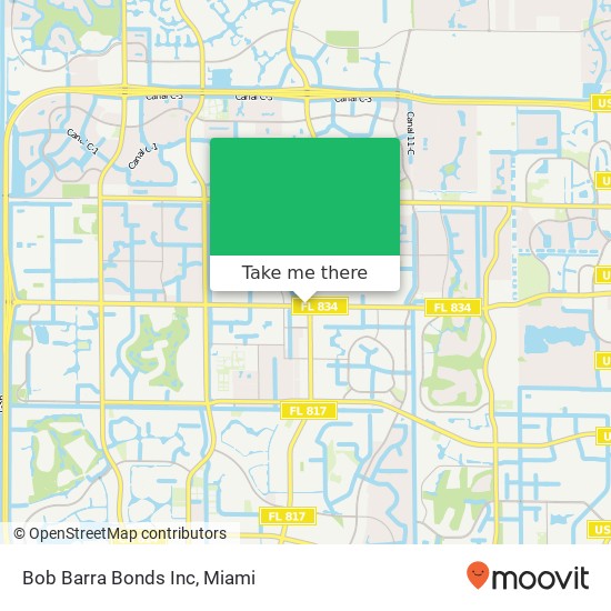 Mapa de Bob Barra Bonds Inc