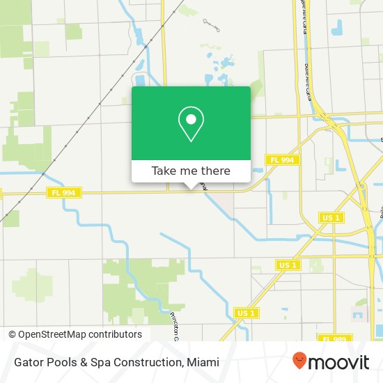 Mapa de Gator Pools & Spa Construction