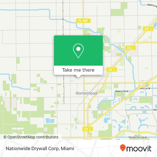 Mapa de Nationwide Drywall Corp