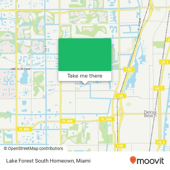 Mapa de Lake Forest South Homeown