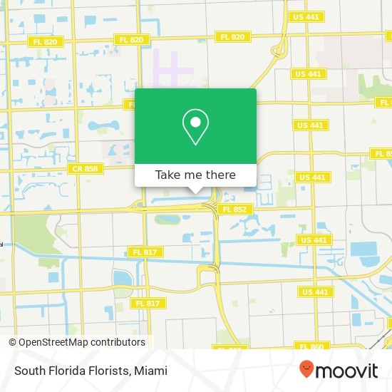 Mapa de South Florida Florists