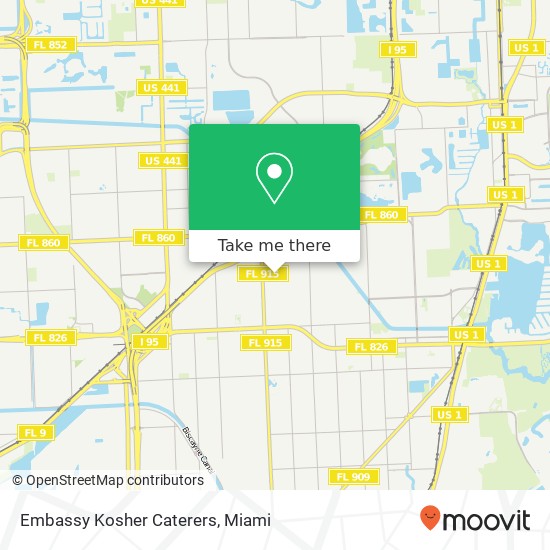 Embassy Kosher Caterers map