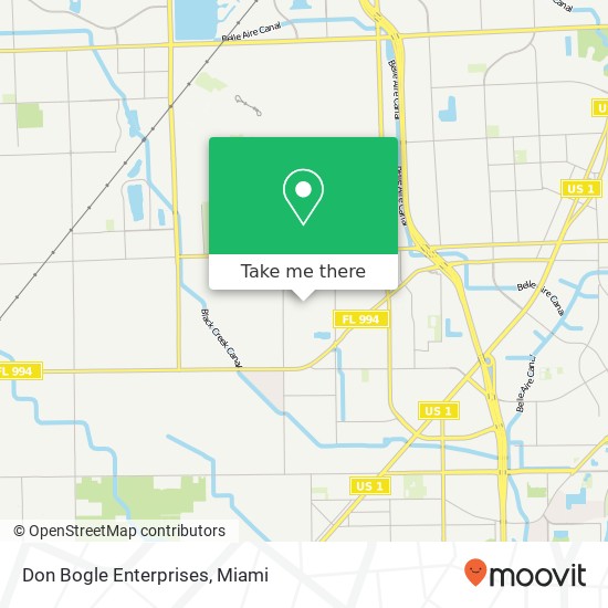 Don Bogle Enterprises map