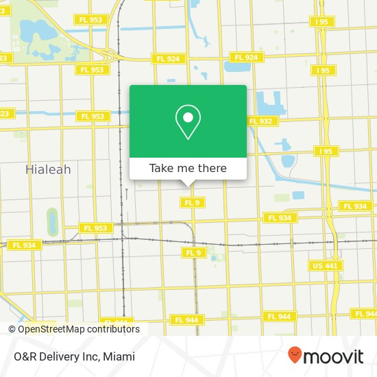 O&R Delivery Inc map