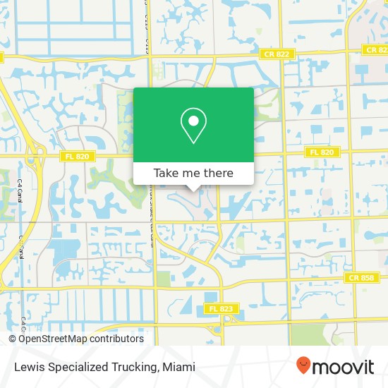 Mapa de Lewis Specialized Trucking
