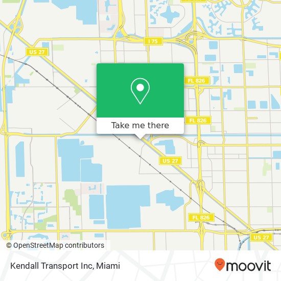 Kendall Transport Inc map