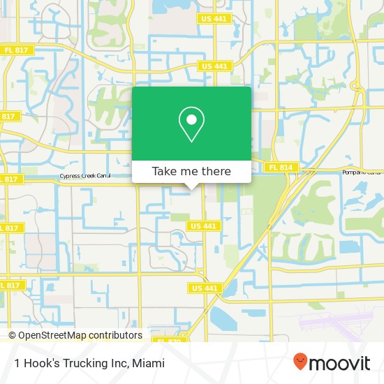 Mapa de 1 Hook's Trucking Inc