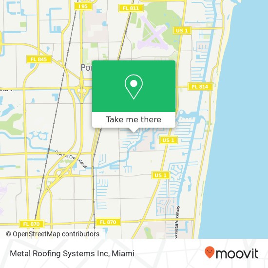 Mapa de Metal Roofing Systems Inc